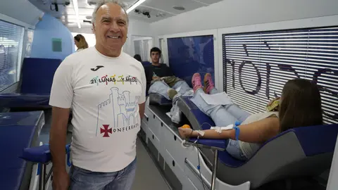 Isaac Álvarez, donante varón con más donaciones del Área de Salud El Bierzo. Foto: César Sánchez.