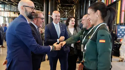 Inauguración de la VII Feria del Empleo, Innovación y Emprendimiento de León, organizada por la Cámara de Comercio, con la asistencia del alcalde, José Antonio Diez. Foto: Campillo.