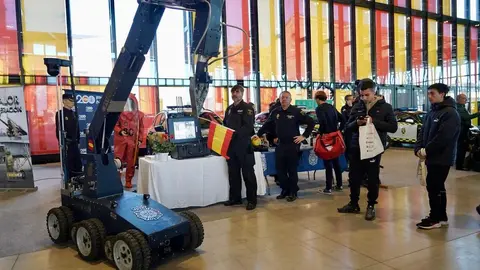 Inauguración de la VII Feria del Empleo, Innovación y Emprendimiento de León, organizada por la Cámara de Comercio, con la asistencia del alcalde, José Antonio Diez. Foto: Campillo.