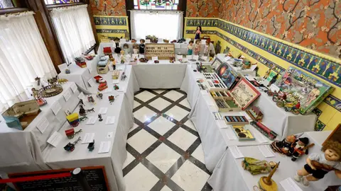Acto de presentación y apertura al público de la exposición benéfica ‘El juguete español. Un siglo de historia. 1880-1980’. Foto: Campillo