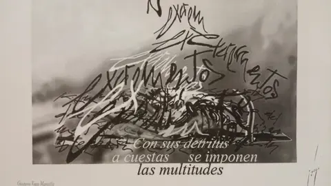 'Instantes de Cristal': haikus y poesía visual de Gustavo Vega en León. El poeta leonés presenta en la galería IA del colegio marista San José una muestra de 14 obras en las que explora la “poesía pura” a través del haiku y la imagen.