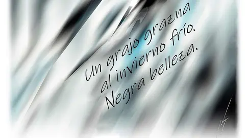 'Instantes de Cristal': haikus y poesía visual de Gustavo Vega en León. El poeta leonés presenta en la galería IA del colegio marista San José una muestra de 14 obras en las que explora la “poesía pura” a través del haiku y la imagen.