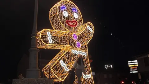 La localidad leonesa de Almanza inauguró este sábado su espectacular iluminación navideña.