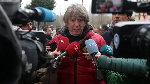 El movimiento ‘Respeto’ convoca una movilización ciudadana autonómica para exigir a la Junta responsabilidad tras los incendios, con la asistencia de los líderes autonómicos del PSOE, Carlos Martínez, y de Izquierda Unida, Juan Gascón, entre otros. Foto: Peio García