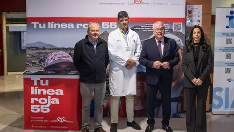 'Tu Línea Roja 55' llega al Hospital de León para concienciar a los pacientes de infarto sobre la importancia de reducir su colesterol.