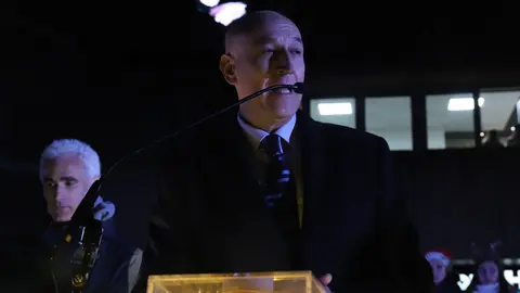 El alcalde de León, José Antonio Díez, preside el acto del encendido del alumbrado navideño de la ciudad. Foto: Peio García. Foto: Isaac Llamazares.