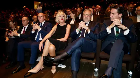 La Federación Leonesa de Empresarios celebra el 33 Día de la Empresa con un acto al que asiste el presidente de la Confederación Española de Organizaciones Empresariales, Antonio Garamendi, y en que se entregarán el galardón al Empresario del Año 2025 y otras distinciones. Foto: Campillo.