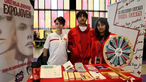 El alcalde de León, José Antonio Diez, preside la inauguración de la 35 edición de Expojoven. Foto: Campillo.
