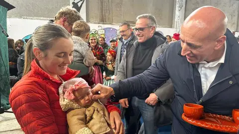 Villaobispo celebra la fiesta de los pendones, símbolo de la historia y la unión del Reino de León. Foto: Ayuntamiento de León.