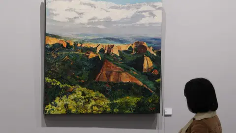 Inauguración de la exposición dedicada a Las Médulas en la Casa de la Cultura de Ponferrada. Foto: César Sánchez.