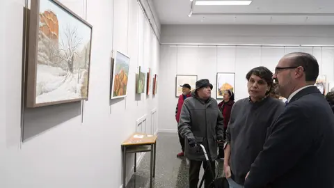 Inauguración de la exposición dedicada a Las Médulas en la Casa de la Cultura de Ponferrada. Foto: César Sánchez.