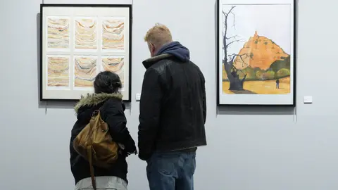 Inauguración de la exposición dedicada a Las Médulas en la Casa de la Cultura de Ponferrada. Foto: César Sánchez.