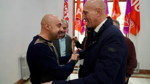 Acto de clausura del comité de la Unción de Jubilados y Pensionistas de la Unión General de los Trabajadores, al que asistirán el vicesecretario general de UGT, Rafael Espartero, la secretaría de política Institucional de la UGT Cristina Estévez, el secretario general de UGTCyL, Óscar Lobo, el secretario provincial, Enrique Reguero, y el alcalde de León, José Antonio Diez. Foto: Campillo.