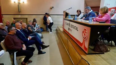 Acto de clausura del comité de la Unción de Jubilados y Pensionistas de la Unión General de los Trabajadores, al que asistirán el vicesecretario general de UGT, Rafael Espartero, la secretaría de política Institucional de la UGT Cristina Estévez, el secretario general de UGTCyL, Óscar Lobo, el secretario provincial, Enrique Reguero, y el alcalde de León, José Antonio Diez. Foto: Campillo.