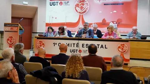Acto de clausura del comité de la Unción de Jubilados y Pensionistas de la Unión General de los Trabajadores, al que asistirán el vicesecretario general de UGT, Rafael Espartero, la secretaría de política Institucional de la UGT Cristina Estévez, el secretario general de UGTCyL, Óscar Lobo, el secretario provincial, Enrique Reguero, y el alcalde de León, José Antonio Diez. Foto: Campillo.