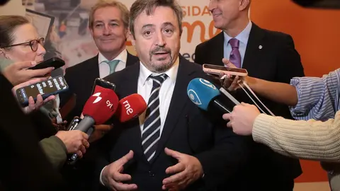 Confederación Castellano-Leonesa de la Construcción (CCLC), Javier Vega participan en la apertura de la Jornada. Foto: Peio García