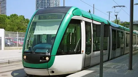 Tren Tram Barcelona.