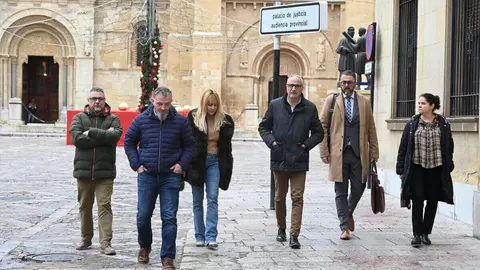 La Audiencia Provincial de León acoge el juicio por la agresión al presidente del Consejo Comarcal del Bierzo. Foto: Peio García.