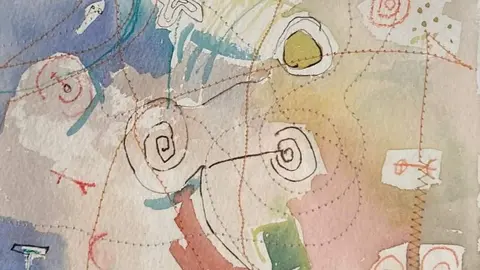 obra. Acuarela de Cristina Ibáñez