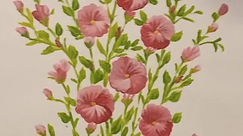 Obra. Acuarela de Maje