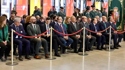 La directora general de la Guardia Civil, Mercedes González, preside el acto de toma de posesión del general de Brigada, Miguel Sánchez Guerrero, como nuevo jefe de la Zona de Castilla y León. Foto: Campillo.