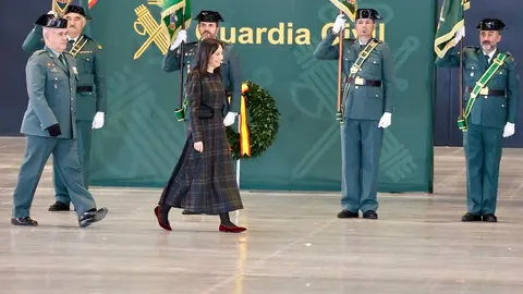 La directora general de la Guardia Civil, Mercedes González, preside el acto de toma de posesión del general de Brigada, Miguel Sánchez Guerrero, como nuevo jefe de la Zona de Castilla y León. Foto: Campillo.