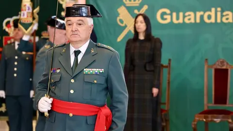 La directora general de la Guardia Civil, Mercedes González, preside el acto de toma de posesión del general de Brigada, Miguel Sánchez Guerrero, como nuevo jefe de la Zona de Castilla y León. Foto: Campillo.