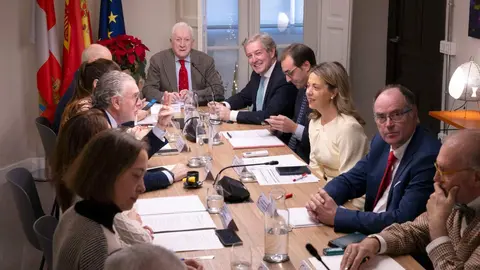 El presidente del Consejo de Cámaras de Castilla y León, Antonio Méndez Pozo, durante el Pleno celebrado este miércoles. Foto: Ical