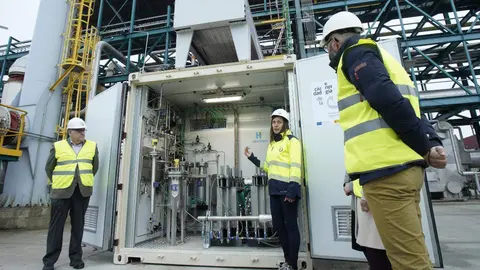 Ciuden presenta el electrolizador de membrana polimérica. Foto: César Sánchez