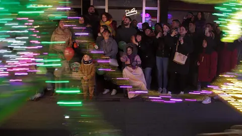 La Cabalgaza recorre el centro de León. Fotos: Peio García