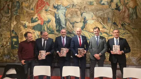 Presentación del libro 'Un paso de fe' que narra la experiencia de la Cofradía del Dulce Nombre de Jesús Nazareno de León durante el Jubileo de Roma. Foto: Cofradía del Dulce Nombre de Jesús Nazareno de León.