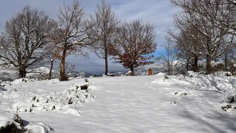 La Ruta de la Mitología Leonesa en Carande se transforma en un paisaje mágico bajo la nieve, donde la historia y la naturaleza se entrelazan en cada sendero.