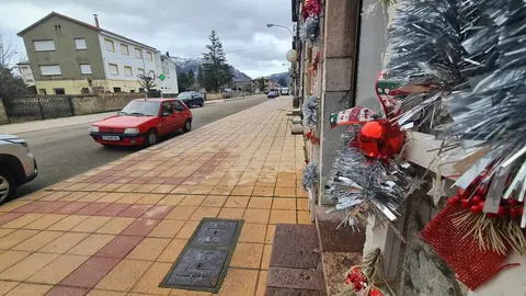 Villamanín es silencio y frío. En la imagen, una estampa de la localidad este sábado. Foto: Heraldo de León
