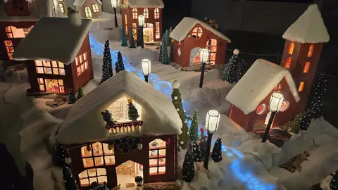 Villoria de Órbigo se llena de Navidad con su árbol de ganchillo, un espectacular belén, cientos de creaciones manuales y una decoración única de la localidad. Fotos Carlos Calvo (20)