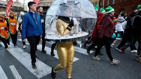 León despide el año corriendo en una San Silvestre de récord con más de 8.200 participantes. Foto: Campillo