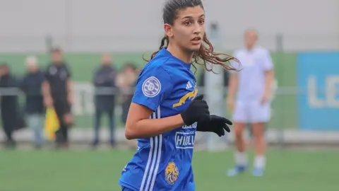 Imagen del encuentro entre el Olímpico de León y el Madrid CFF