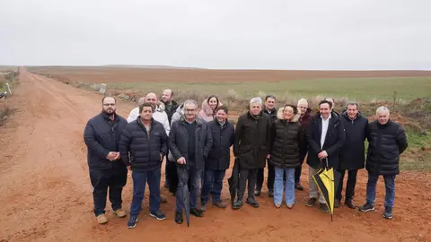 La consejera de Agricultura, Ganadería y Desarrollo Rural, María González Corral, presenta el resultado final del proceso de concentración parcelaria de la zona de Los Oteros. Foto: Campillo.