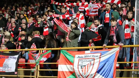 Una Cultural heroica cae en la prórroga ante el Athletic y se despide de la Copa con honor. El equipo de Ziganda firma una noche inolvidable en el Reino de León y obliga al Athletic a sudar hasta el último minuto (3-4) en los octavos de final. Fotos: Isaac Llamazares