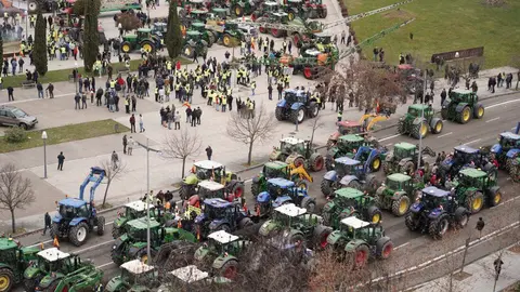 La Unión Nacional de Asociaciones del Sector Primario Independientes (Unaspi) convoca una protesta contra el acuerdo de la Unión Europea y Mercosur. Fotos: Eduardo Margareto