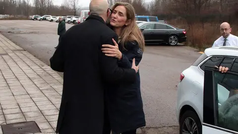 La vicepresidenta tercera del Gobierno y ministra para la Transición Ecológica y el Reto Demográfico, Sara Aagesen, visita el proyecto La Robla Green acompañada por el subdelegado del Gobierno Héctor Alaiz y el presidente de la Diputación, Gerardo Álvarez Courel. Foto: Peio García
