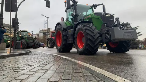 La Plataforma de Defensa del Campo Leonés (Decaleón) convoca una tractorada en contra de Mercosur, los recortes de la PAC y la competencia desleal. Foto: A.F.Reca