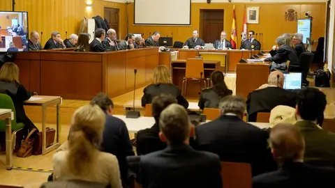 Última jornada del juicio de la ‘trama eólica’. Foto: Leticia Pérez.