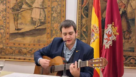 Un instante de la presentación de la novela 'Memoria' en la Casa de León en Madrid.