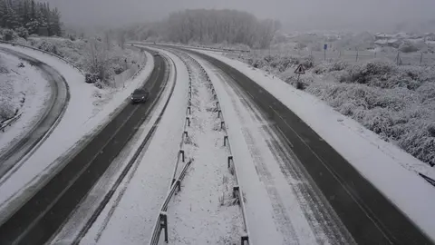 Temporal de nieve en El Bierzo. fotos: César Sánchez
