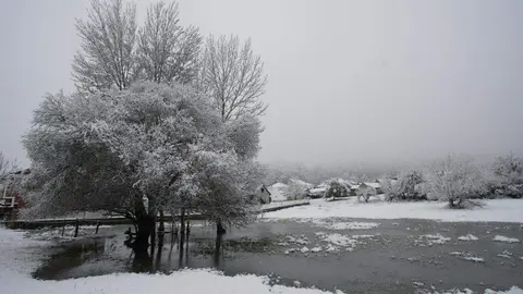 Temporal de nieve en El Bierzo. fotos: César Sánchez