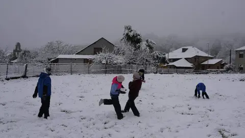 Temporal de nieve en El Bierzo. fotos: César Sánchez