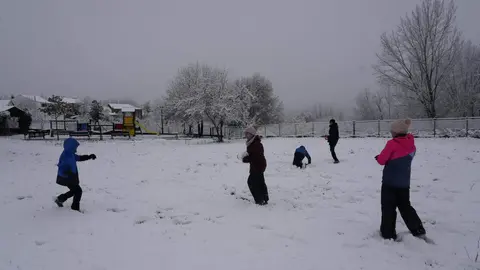 Temporal de nieve en El Bierzo. fotos: César Sánchez