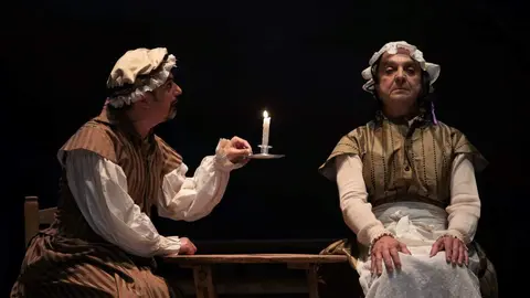 Un instante de la comedia burlesca 