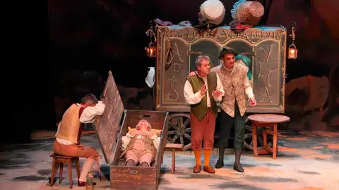 Un instante de la comedia burlesca 