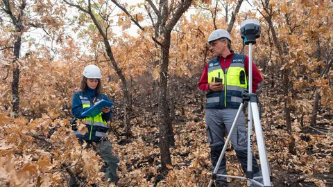 El CSIC documenta los daños ambientales y geológicos clave para la recuperación postincendio de Las Médulas. Foto: CSIC.